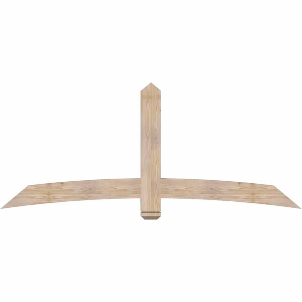 Ekena Millwork Bellingham Smooth Timber Gable Bracket, Douglas Fir, 84"W x 35"H x 3 1/2"D x 5 1/2"F, 10/12 Pitch GBW084X35X0406BEL00SDF - main
